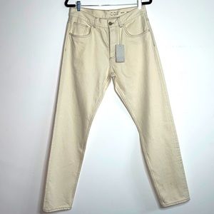 COS Mid rise Tapered Leg Jean in Cream